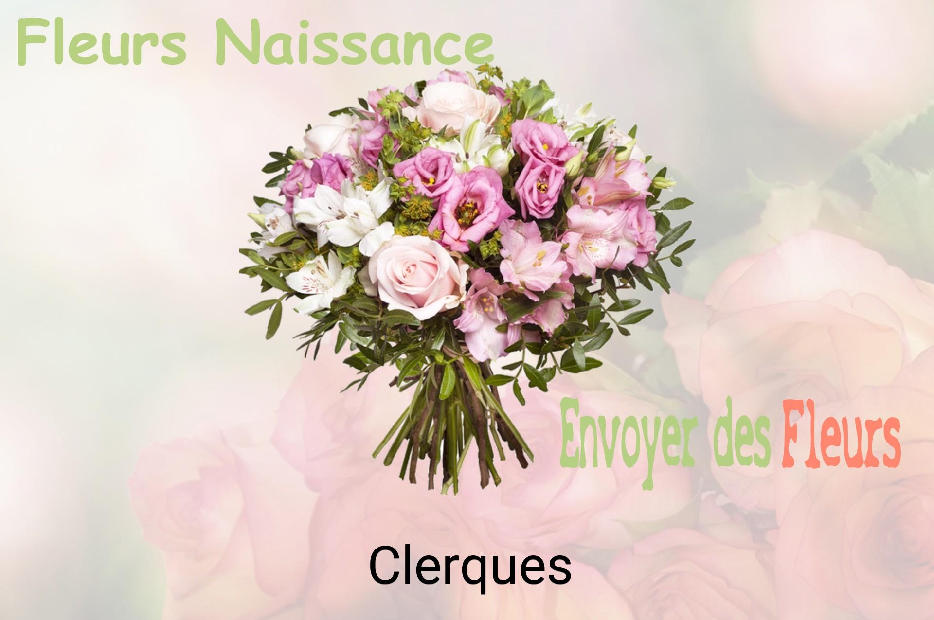 Bouquet de fleurs de naissance livré à Clerques
